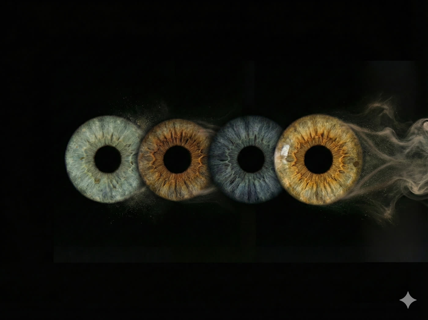 Iris als Wandbild Kunstwerk